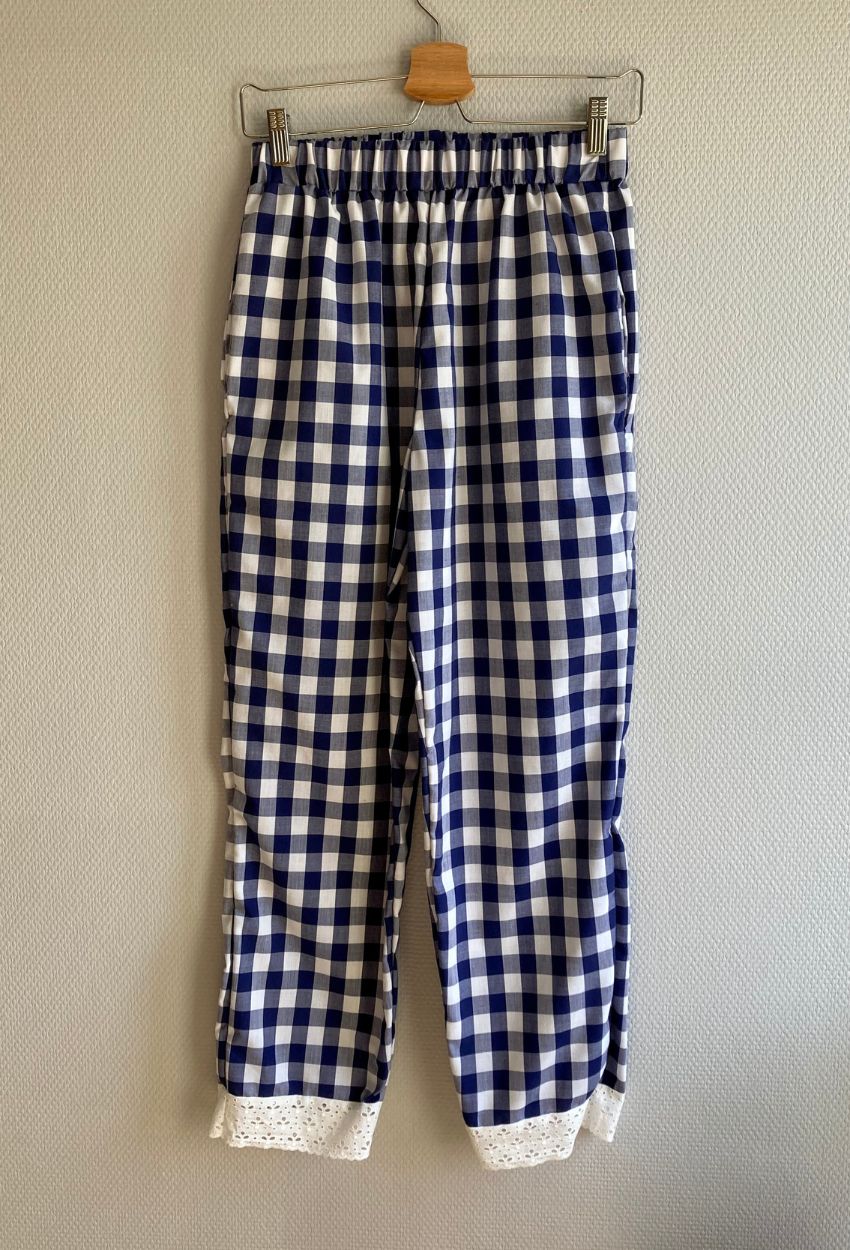 Blue Vichy Pants