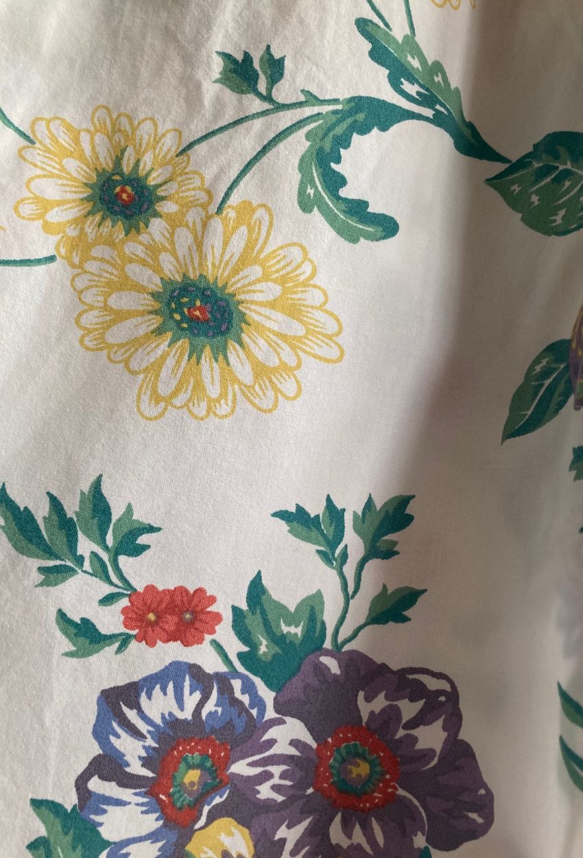 White Floral Shorts - Image 4