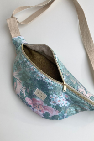 Water-Green Tapestry Fanny Pack