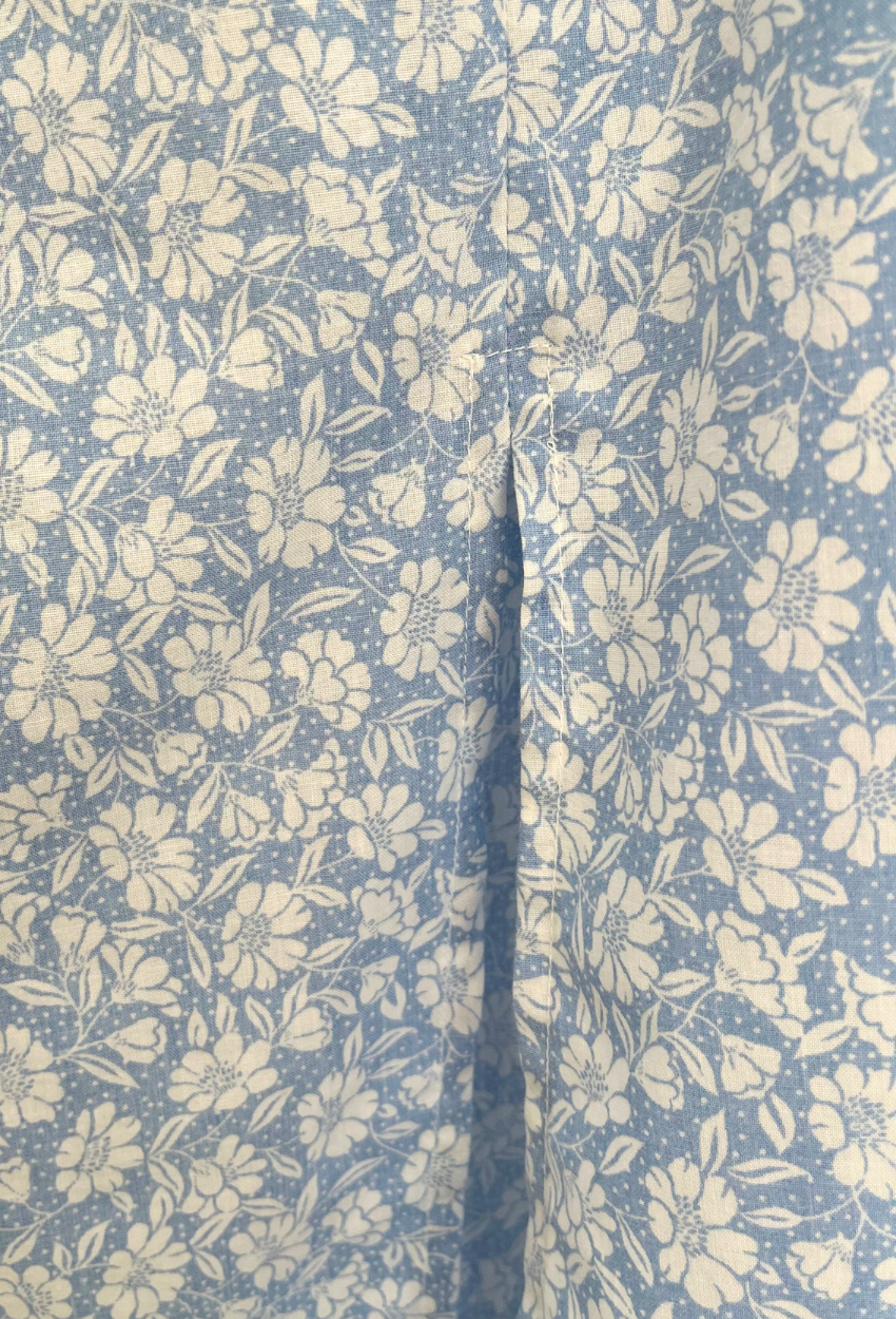 Flowery Blue Skirt - Image 7
