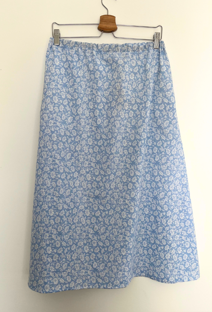 Flowery Blue Skirt - Image 8