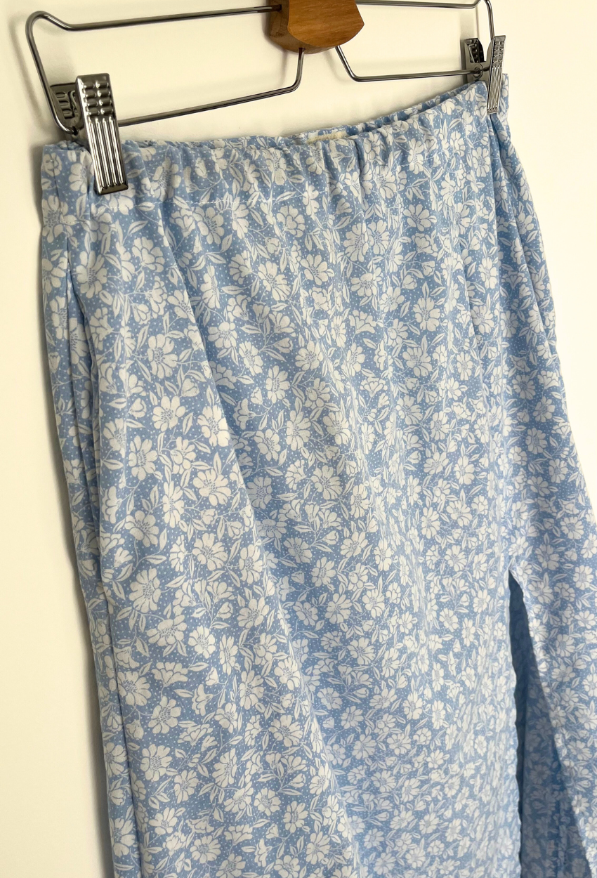 Flowery Blue Skirt - Image 5