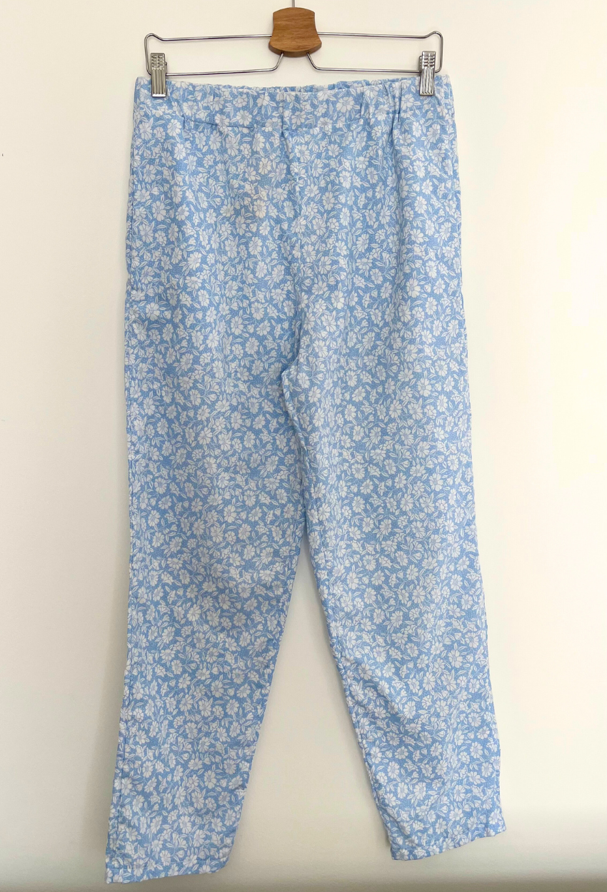 Flowery Blue Pants - Image 3