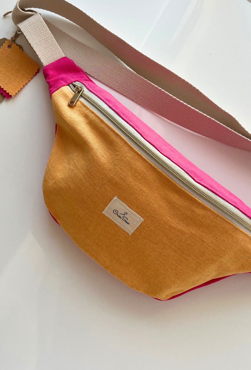 Yellow and Pink Fanny Pack