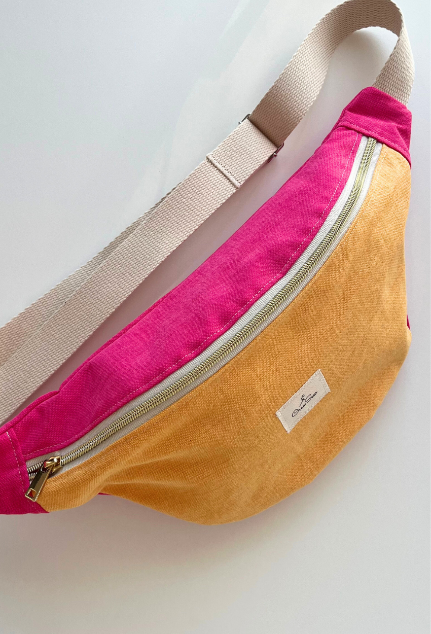 Yellow and Pink Fanny Pack - Image 3