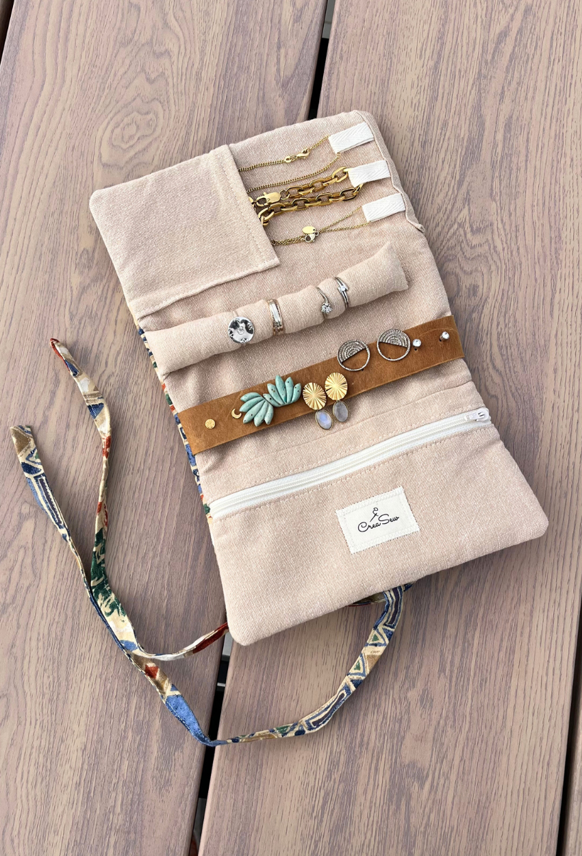 Blue Jewellery Pouch - Image 7