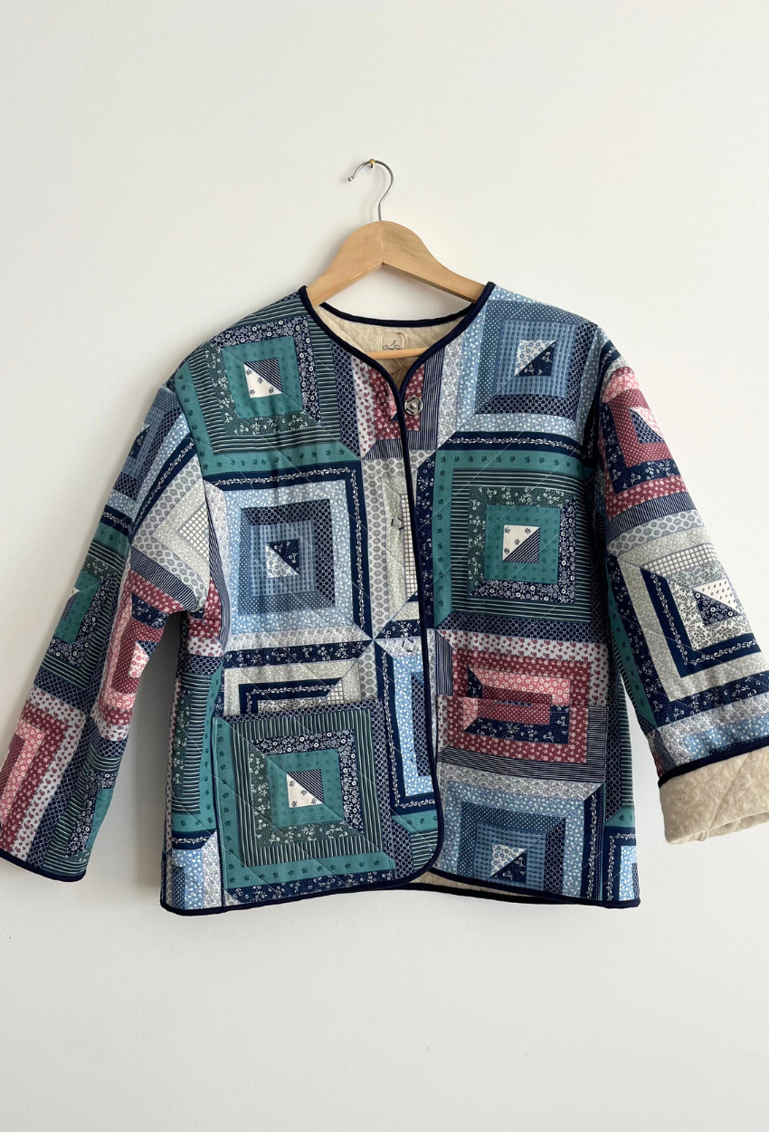 Patchwork Wool Coat - Image 2