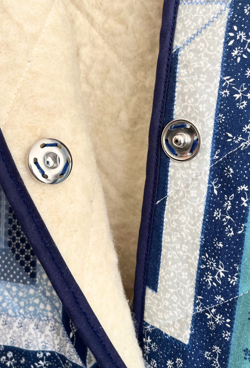 Patchwork Wool Coat - Image 3