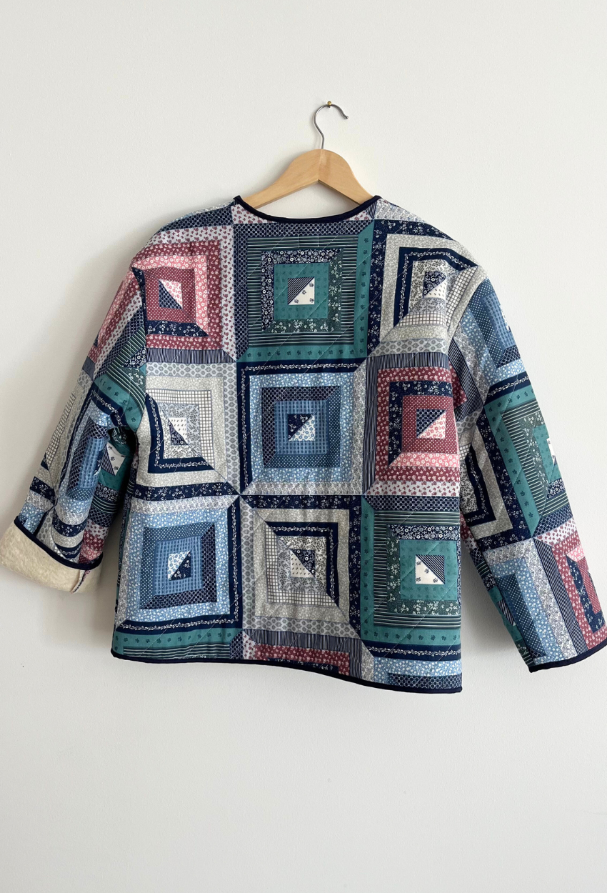 Patchwork Wool Coat - Image 6