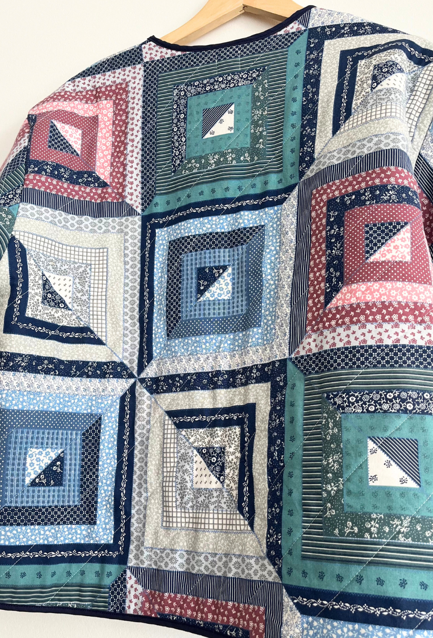 Patchwork Wool Coat - Image 7