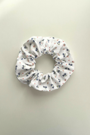 Wintery Flowers Scrunchie