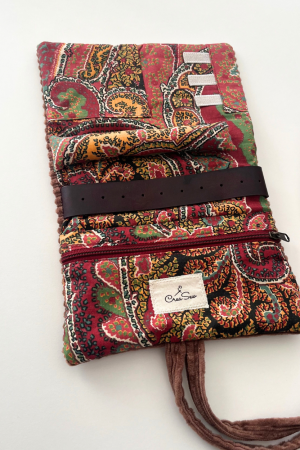 Brown Velvet Jewellery Pouch