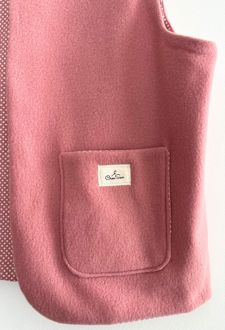 Pink sleeveless vest - Image 3