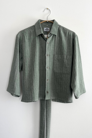 Green Shirt with Back Bow