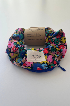 Flower Power Zipper Scrunchie