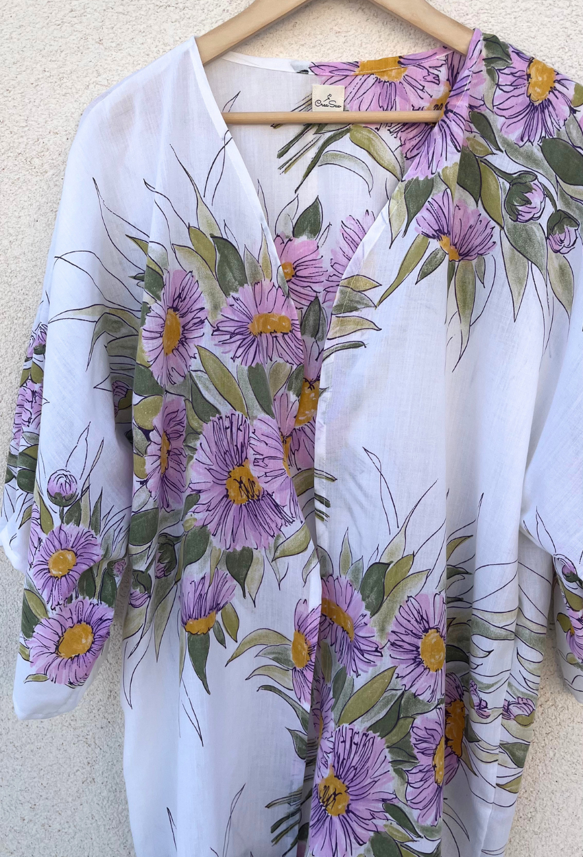 Floral Cotton Kimono - Image 2