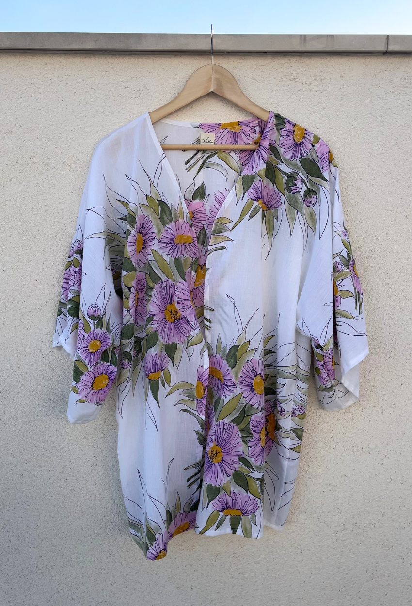 Floral Cotton Kimono - Image 3