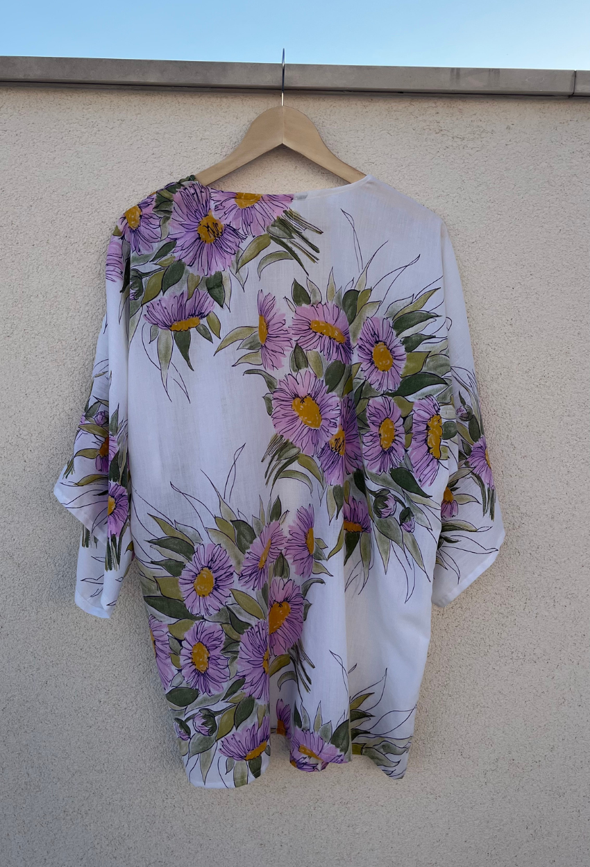 Floral Cotton Kimono - Image 4