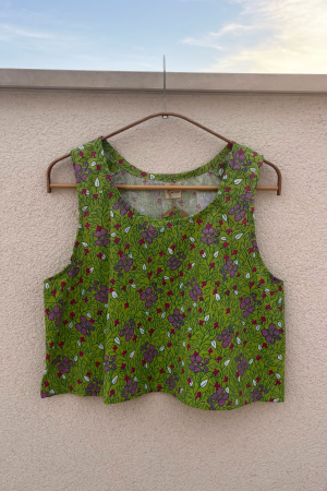 Green Butterflies Top