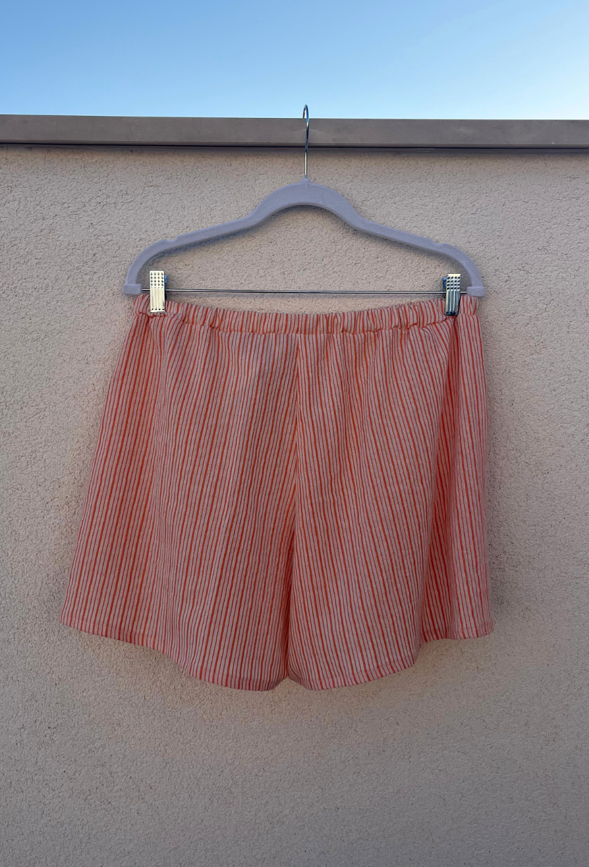 Orange Linen Top and Shorts - Image 10