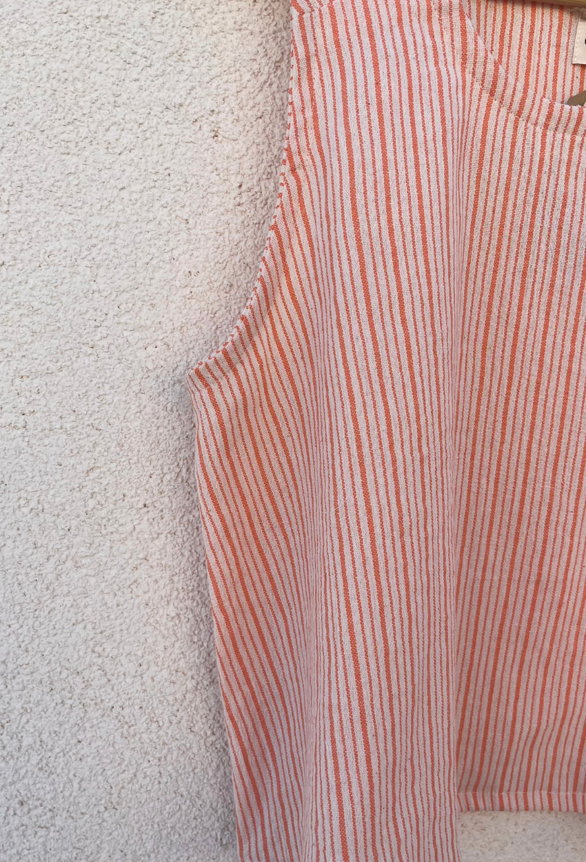 Orange Linen Top and Shorts - Image 5
