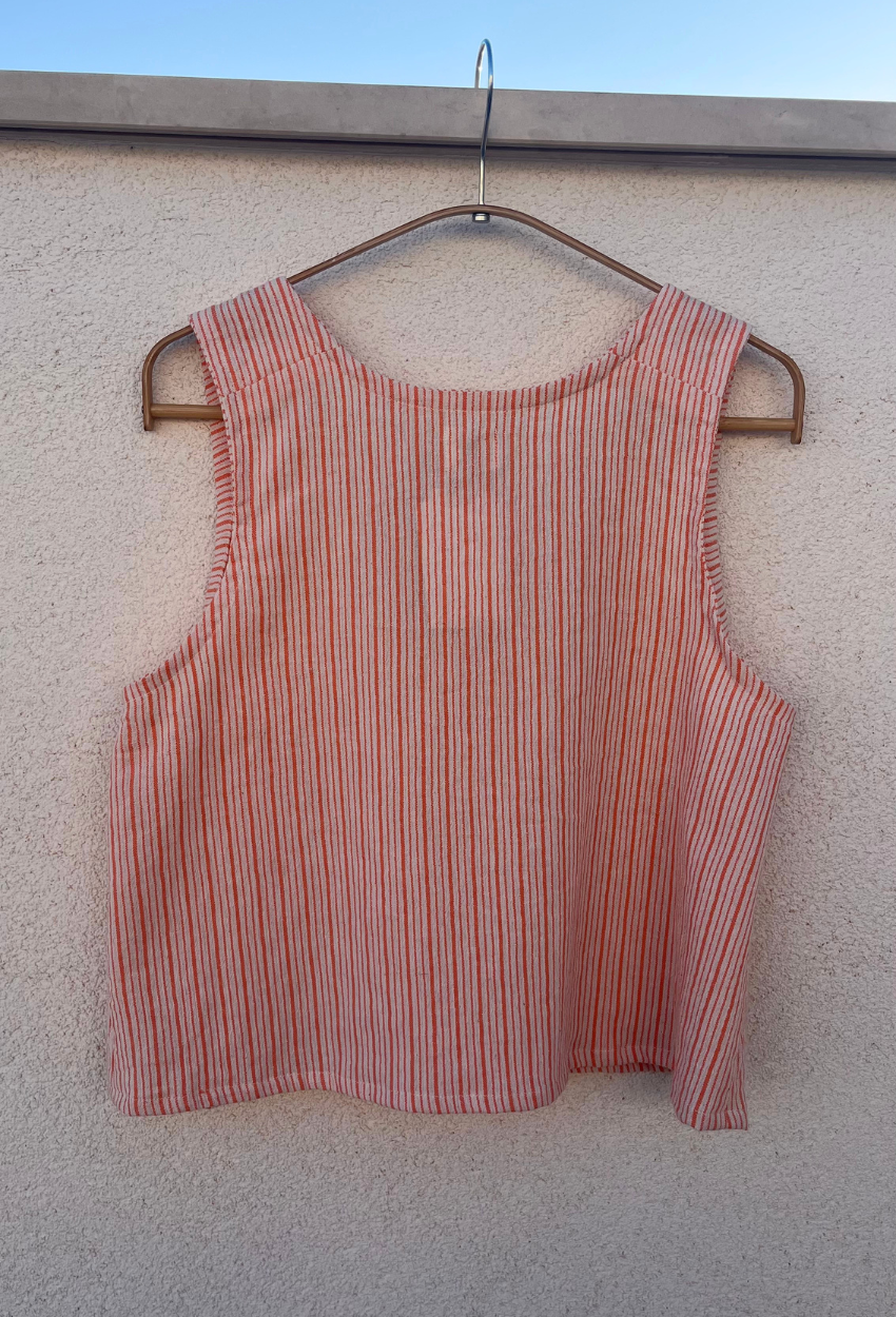 Orange Linen Top and Shorts - Image 6
