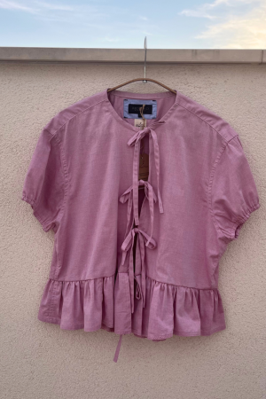 Pink Shirt with Bows