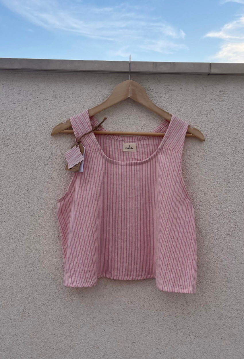 Pink Linen Top - Image 2